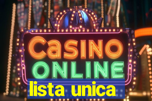 lista unica